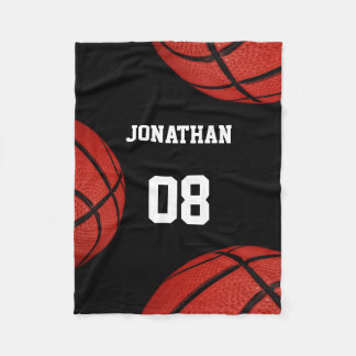 Polaire Équipe sportive de basket-ball couverture personna