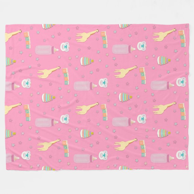Polaire Grand couvrant mignon de la couverture | Baby4life (Devant (Horizontal))