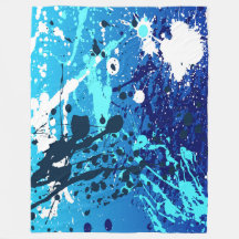 Grande couverture en polaire, moderne, abstrait, b