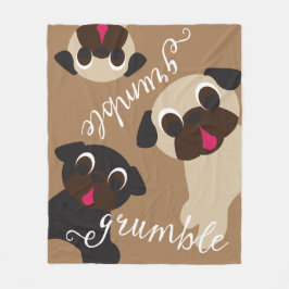 Polaire Grognement, couverture brun clair d'ouatine de