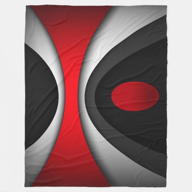 Polaire Grosse couverture en polaire, moderne, abstrait, r (Devant)