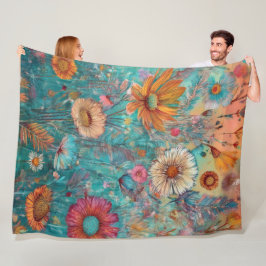 Polaire Hippie rétro : couverture de jardin Sunrise