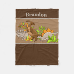 Polaire Joli bébé garçon ajouter nom couverture dinosaure