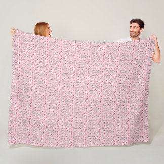 Polaire Joli en rose : Couverture en fleurs croustillantes