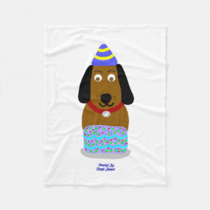 Polaire Joyeuse Coupe d'Anniversaire petite couverture en