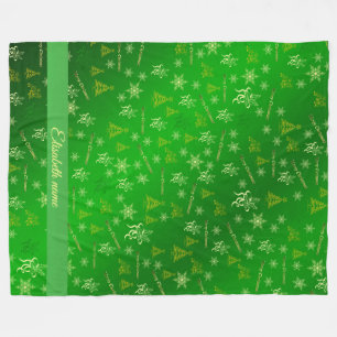 Polaire joyeux noël fleese couverture modèle