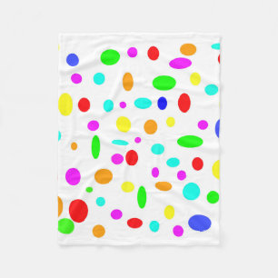 Polaire la couleur pointille la couverture d'ouatine
