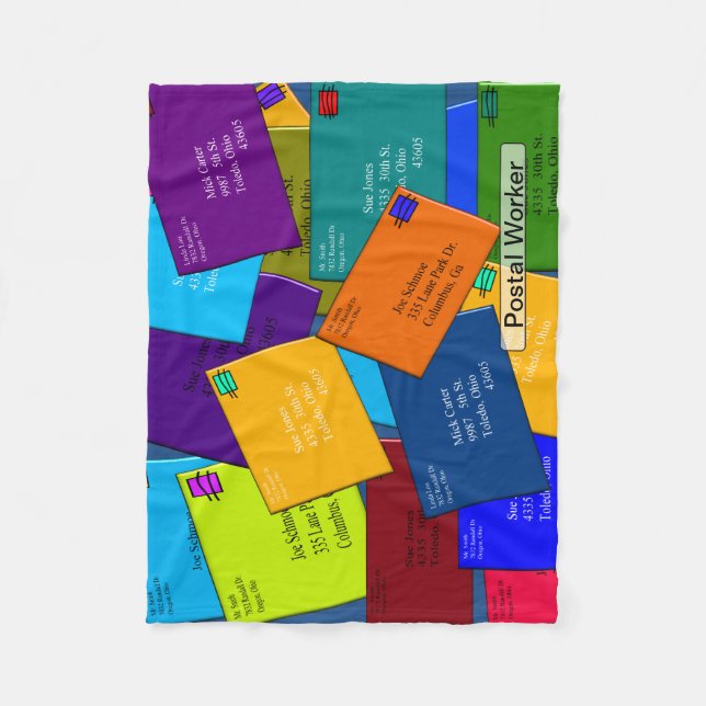 Polaire La couverture d'ouatine de travailleur postal (Devant)