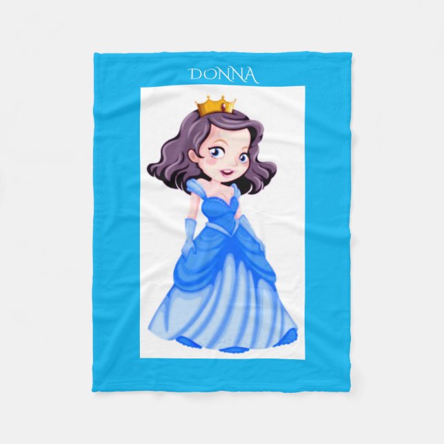 Polaire La couverture en toison princesse. Nom personnalis (Devant)