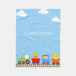 Polaire Les mignons animaux sur la couverture de la flotte