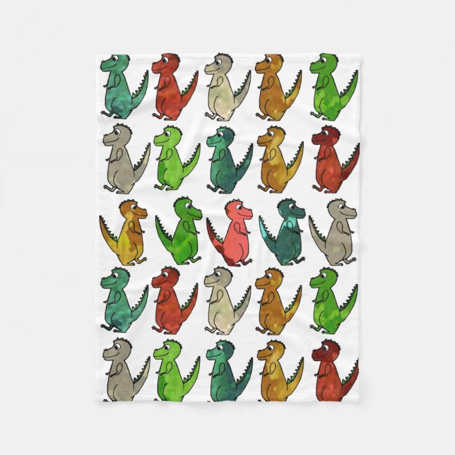 Polaire Lignes de couverture en T-Rex Fleece (Devant)