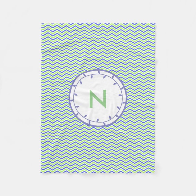 Polaire Lilac et Monogramme vert Modèle de couverture en p (Devant)