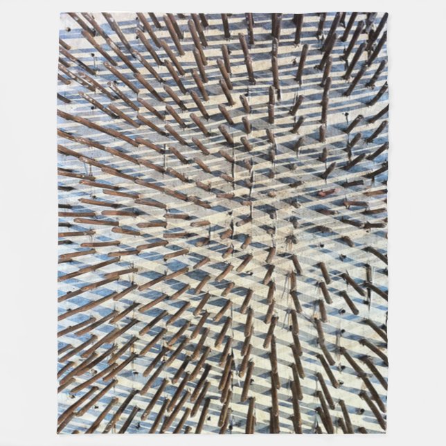 Polaire LIT de COUVERTURE d'OUATINE de CLOUS (Devant)