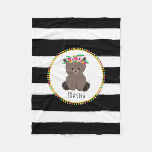 Polaire L'ours de Boho barre la couverture d'ouatine de