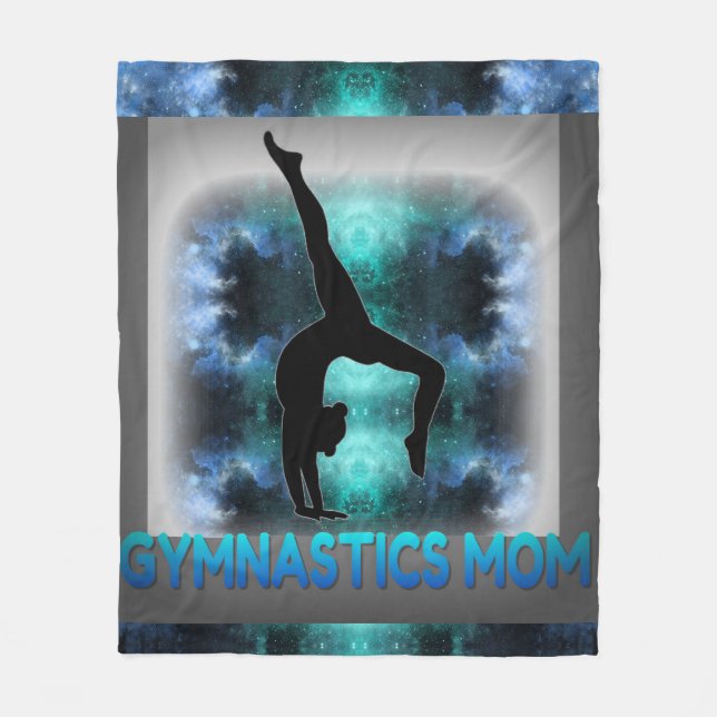 Polaire "Maman gymnastique" couverture en toison. (Devant)