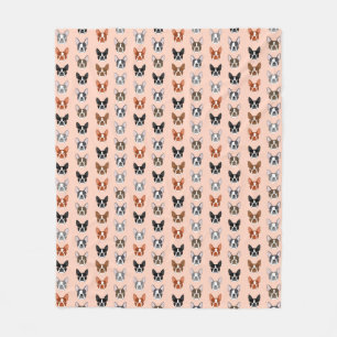 Polaire Manteau de Boston Terriers - couverture de chiens