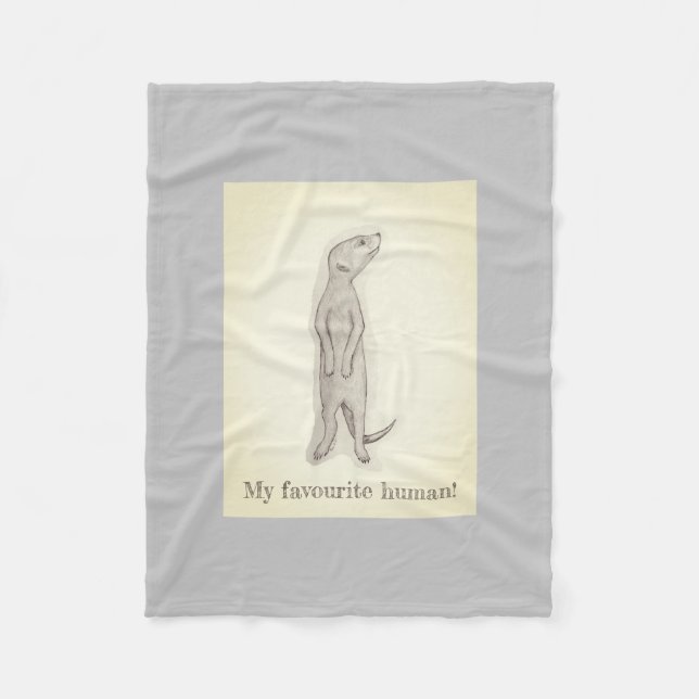 Polaire Meerkat. bébé, unisex, pyjamas, couverture en tois (Devant)