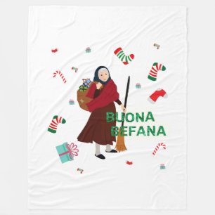 Polaire noël buona buona Befana couverture