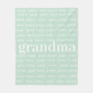 Polaire Nom personnalisé Couverture grand-mère, Couverture