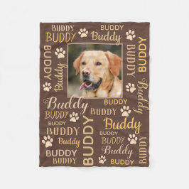 Polaire Noms photo personnalisés | Couverture Brown pour c