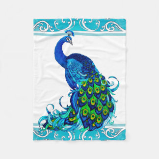 Polaire Paon avec la couverture bleue de frontière