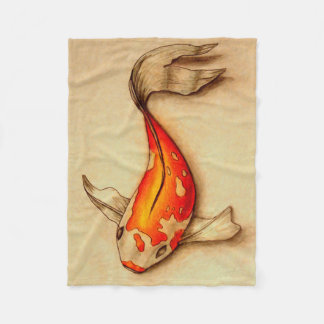 Polaire Petite couverture d'ouatine de poissons de Koi