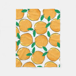 Polaire Petite Cutie Motif Orange Couverture bébé