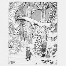 Photos cachées Enfants dans la couverture de neige
