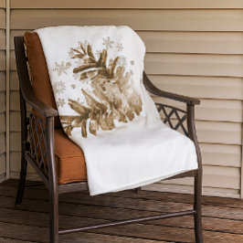 Polaire Pinecones rustiques dans la couverture en toison d