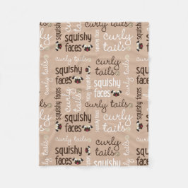 Polaire Queue bouclée, couverture visqueuse Tan d'ouatine