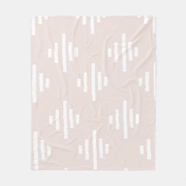 Polaire Rougissent la couverture rose d'Ikat (Devant)
