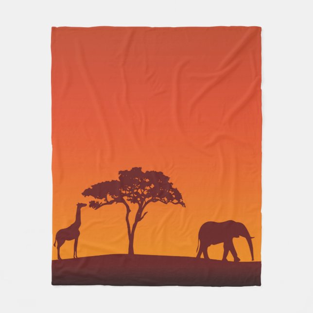 Polaire Silhouette africaine de safari - couverture (Devant)