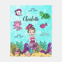 Sirène personnalisée sous couverture de mer