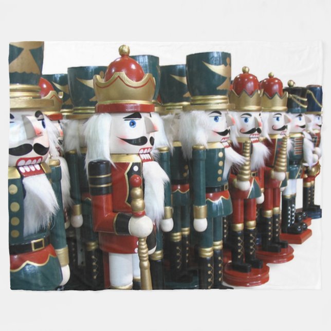Polaire Soldats de casse-noix sur la couverture de jet (Devant (Horizontal))