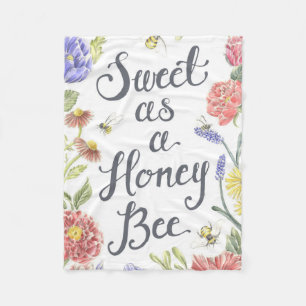 Polaire Sweet comme une couverture en molleton d'abeille d