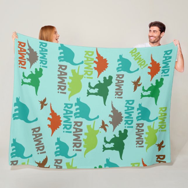 Polaire T-Rex Dinosaures Dinosaures Vie Couverture Thème (En situation)