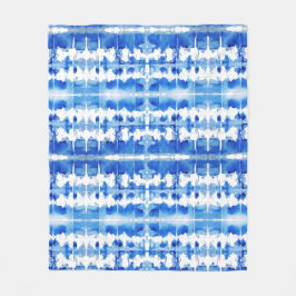 Polaire Tie teinture indigo shibori couverture