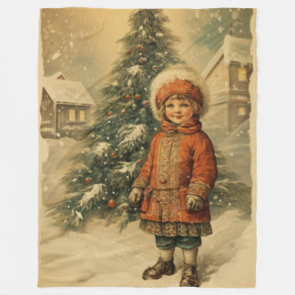Polaire Touches du patrimoine Couverture de Noël tradition