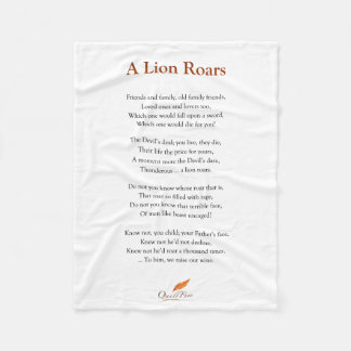 Polaire Un lion hurle le poème sur la couverture