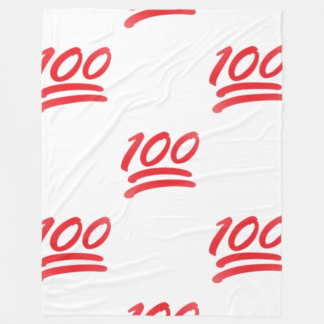 Polaire une couverture de cent emoji (Devant)