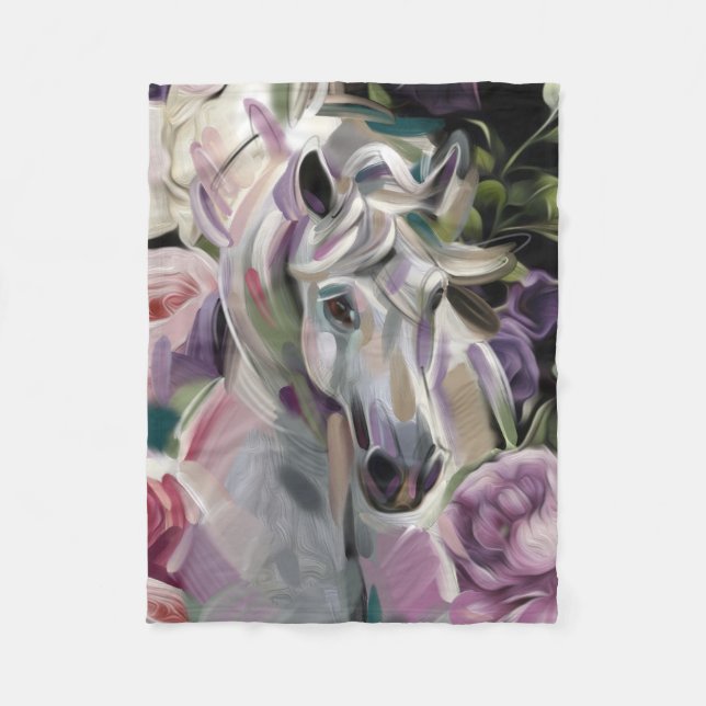 Polaire Une couverture en toison d'art hippique "Dreamcatc (Devant)