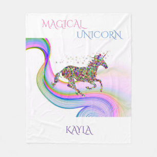 Polaire Une couverture en toison de licorne magique person
