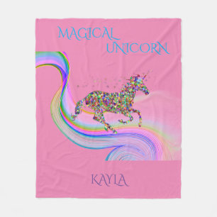 Polaire Une couverture en toison de licorne magique person