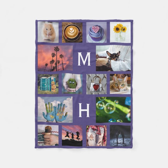 Polaire VOTRE couverture faite sur commande d'ouatine de (Devant)