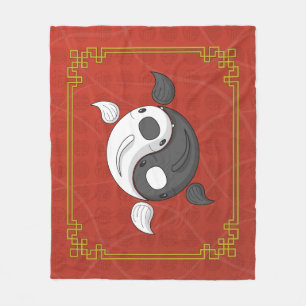 Polaire Yin et Yang la couverture de la flotte de Koi