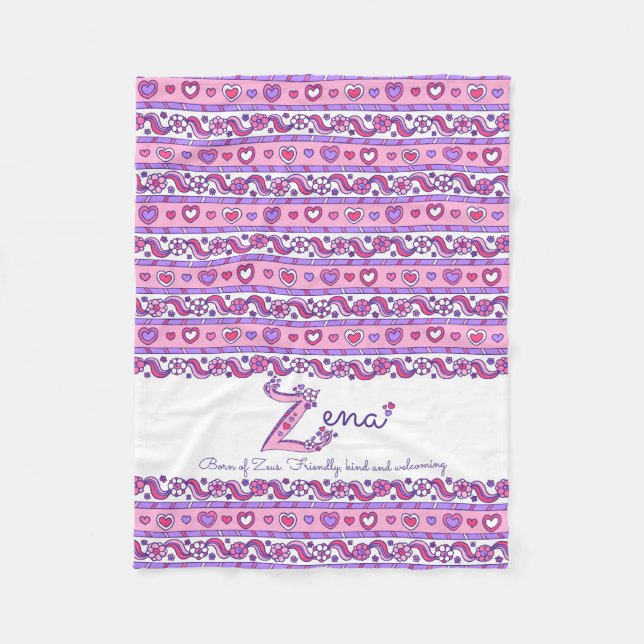 Polaire Zena nom Z personnalisé signifiant couverture enfa (Devant)