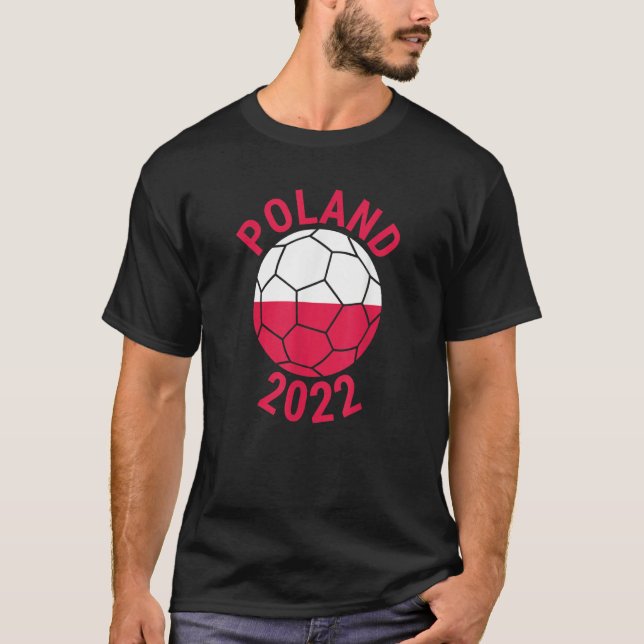 Poland 2022 Football Supporter Championship Soccer T-Shirt (Vorderseite)
