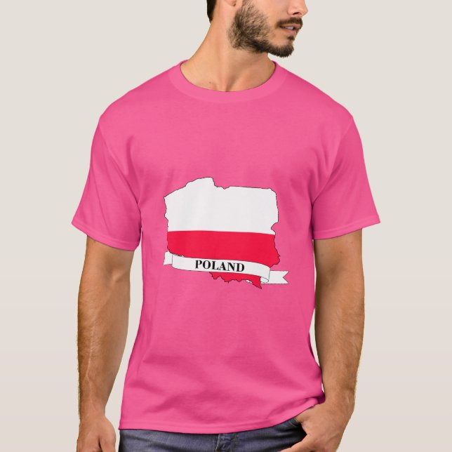 Poland flag map T-Shirt (Vorderseite)