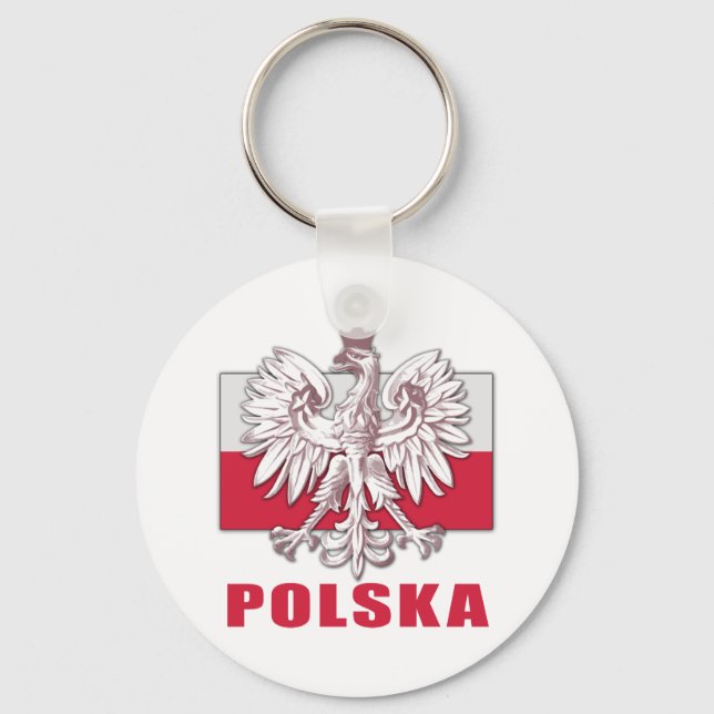 Poland Polska Coat of Arms Schlüsselanhänger (Vorderseite)