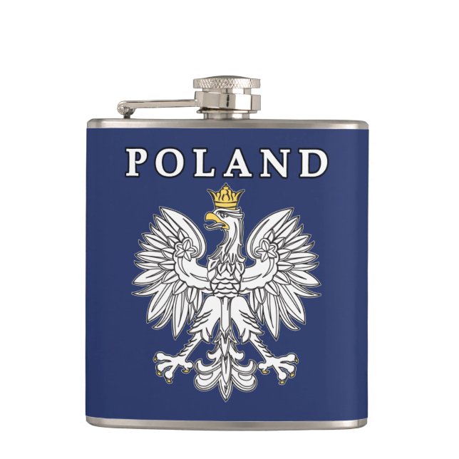 Poland With Polish Eagle Flachmann (Vorderseite)